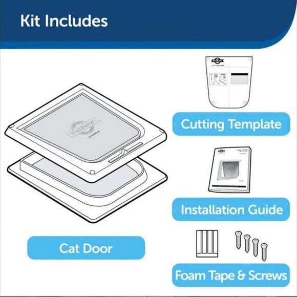 🥬NWT PetSafe Deluxe Cat Flap Cat Door with Tunnel Pet Door Up To 12 lbs. 5.5 kg - Picture 7 of 15